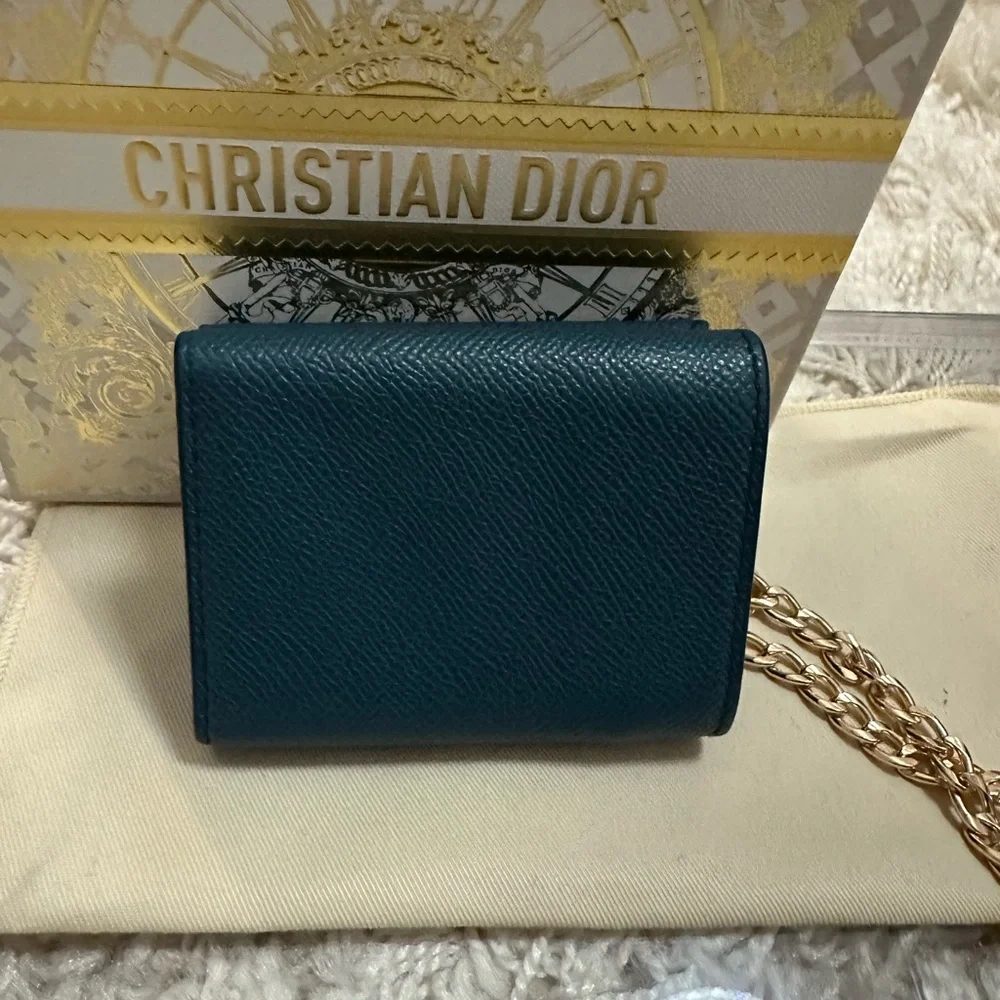 **RARE** DIOR Leather Saddle Lotus Wallet